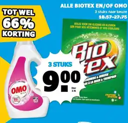 Boon`s Markt ALLE BIOTEX EN/OF OMO aanbieding