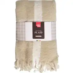 Albert Heijn Tutti Mistral Home Plaid woodlands beige aanbieding