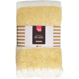 Albert Heijn Tutti Mistral Home Plaid block stripe oker aanbieding