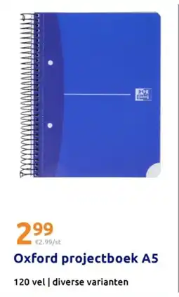 Action Oxford projectboek A5 aanbieding