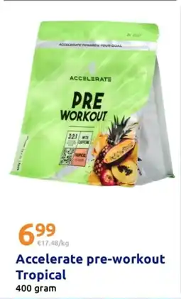 Action Accelerate pre-workout Tropical aanbieding