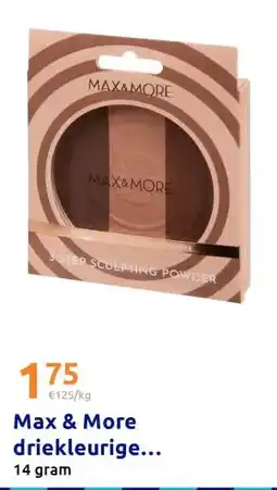 Action Max & More driekleurige contourpoeder aanbieding