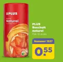 PLUS PLUS Beschuit naturel aanbieding