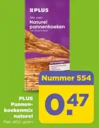 PLUS PLUS Pannen- koekenmix naturel aanbieding