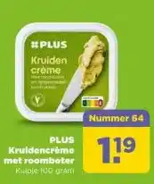 PLUS PLUS Kruidencrème met roomboter aanbieding
