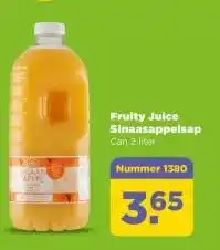 PLUS Fruity Juice Sinaasappelsap aanbieding
