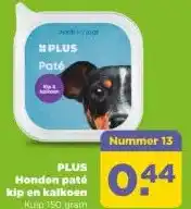 PLUS PLUS Honden paté kip en kalkoen aanbieding