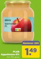 PLUS PLUS Appelmoes 0% aanbieding