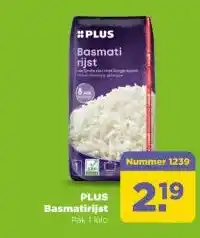 PLUS PLUS Basmatirijst aanbieding