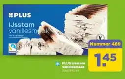 PLUS PLUS IJsstam vanillesmaak aanbieding