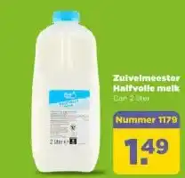 PLUS Zuivelmeester Halfvolle melk aanbieding