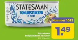 PLUS Statesman Tonijnstukken in water aanbieding