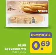 PLUS PLUS Baguettes wit aanbieding