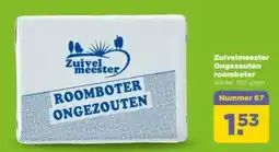 PLUS Zuivelmeester Ongezouten roomboter aanbieding