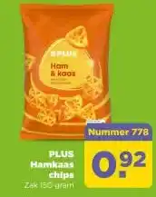 PLUS PLUS Hamkaas chips aanbieding