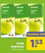 PLUS PLUS Appelsap aanbieding
