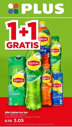 PLUS Alle Lipton Ice tea aanbieding