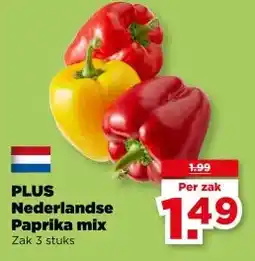 PLUS PLUS Nederlandse Paprika mix aanbieding