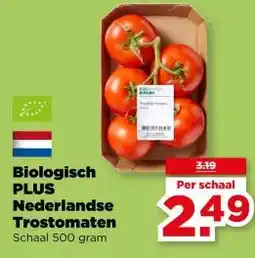 PLUS Biologisch PLUS Nederlandse Trostomaten aanbieding