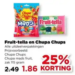 PLUS Fruit-tella en Chupa Chups aanbieding