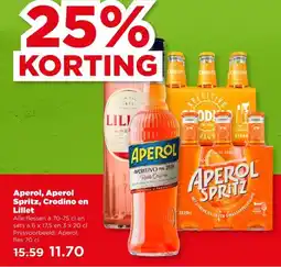 PLUS Aperol, Aperol Spritz, Crodino en Lillet aanbieding