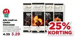 PLUS Alle Lindt en Lindor Chocolade aanbieding