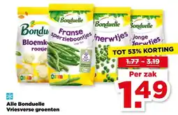PLUS Alle Bonduelle Vriesverse groenten aanbieding