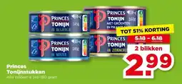 PLUS Princes Tonijnstukken aanbieding