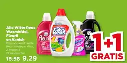 PLUS Alle Witte Reus Wasmiddel, Fleuril en Vanish aanbieding