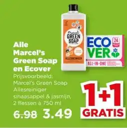 PLUS Alle Marcel's Green Soap en Ecover aanbieding