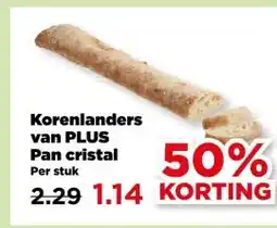PLUS Korenlanders van PLUS Pan cristal aanbieding