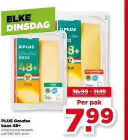 PLUS PLUS Goudse kaas 48+ aanbieding