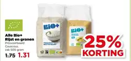 PLUS Alle Bio+ Rijst en granen aanbieding