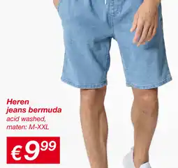 Kik Heren jeans bermuda aanbieding