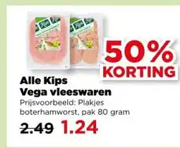 PLUS Alle Kips Vega vleeswaren aanbieding