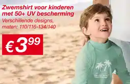 Kik Zwemshirt voor kinderen met 50+ UV bescherming aanbieding