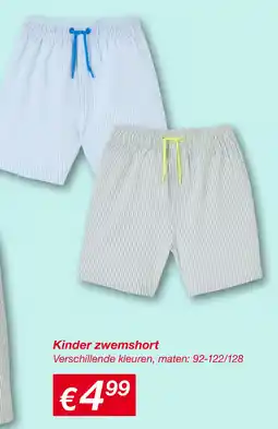 Kik Kinder zwemshort aanbieding