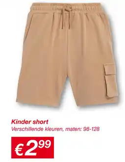 Kik Kinder short aanbieding