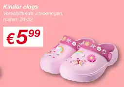 Kik Kinder clogs aanbieding