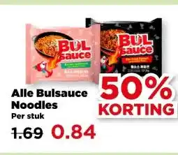PLUS Alle Bulsauce Noodles aanbieding