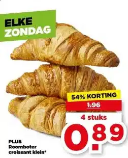 PLUS PLUS Roomboter croissant klein aanbieding