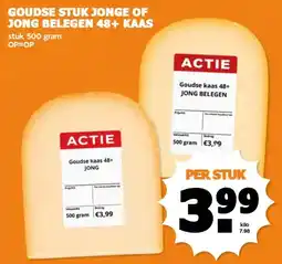 Coop GOUDSE STUK JONGE OF JONG BELEGEN 48+ KAAS aanbieding