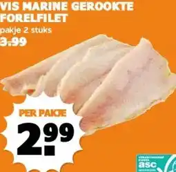 Coop VIS MARINE GEROOKTE FORELFILET aanbieding