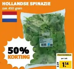 Coop HOLLANDSE SPINAZIE aanbieding