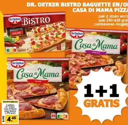 Coop DR. OETKER BISTRO BAGUETTE EN/OF CASA DI MAMA PIZZA aanbieding