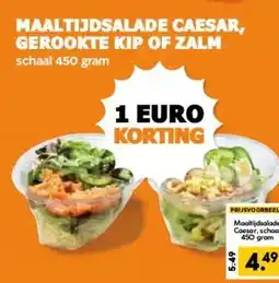 Coop MAALTIJDSALADE CAESAR, GEROOKTE KIP OF ZALM aanbieding