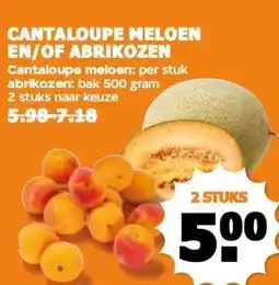 Coop CANTALOUPE MELOEN EN/OF ABRIKOZEN aanbieding