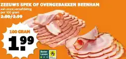 Coop ZEEUWS SPEK OF OVENGEBAKKEN BEENHAM aanbieding