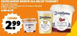 Coop ZUIVELHOEVE BOER'N VLA EN/OF YOGHURT aanbieding