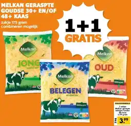 Coop MELKAN GERASPTE GOUDSE 30+ EN/OF 48+ KAAS aanbieding